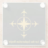 Lass des Explorationsbeginns, Cooler Luftverkehr, Glasuntersetzer (Rückseite)