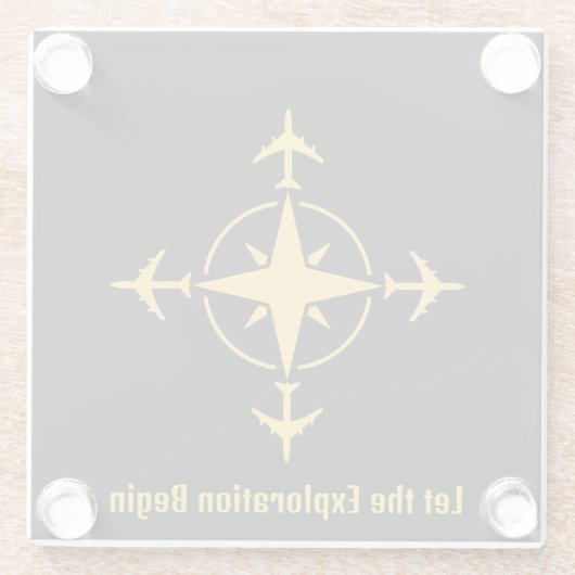 Lass des Explorationsbeginns, Cooler Luftverkehr,  Glasuntersetzer (Rückseite)