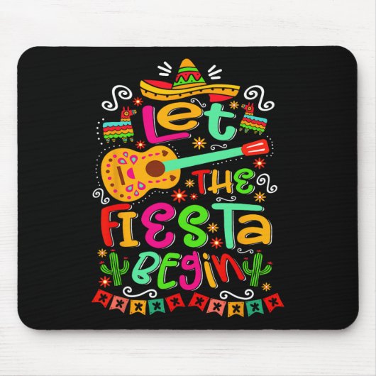 Lass des Fiesta Begin Party Mexiko Mexikanisches C Mousepad (Vorne)