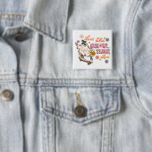Lass des Ghoul Time Roll Retro Halloween Button (Beispiel)