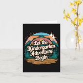 Lass des Kindergartenabenteuers Karte (Gelbe Blume)