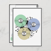 Lass des Musikflusses (Rollen zu Rollen und Vinyl- Postkarte (Vorne/Hinten)