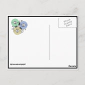 Lass des Musikflusses (Rollen zu Rollen und Vinyl- Postkarte (Rückseite)