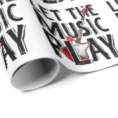 Lass des Musikspiels Electric Guitar Geschenkpapier (Rolleneckpunkt)