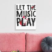Lass des Musikspiels Electric Guitar Leinwanddruck (Insitu (Wohnzimmer))