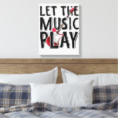 Lass des Musikspiels Electric Guitar Leinwanddruck (Insitu (Schlafzimmer))