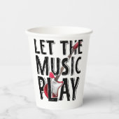 Lass des Musikspiels Electric Guitar Pappbecher (Vorderseite)