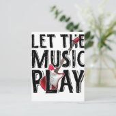 Lass des Musikspiels Electric Guitar Postkarte (Stehend Vorderseite)