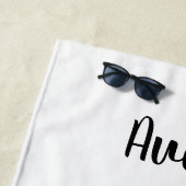 Lass des Musikspiels Electric Guitar Strandtuch (Beispiel)