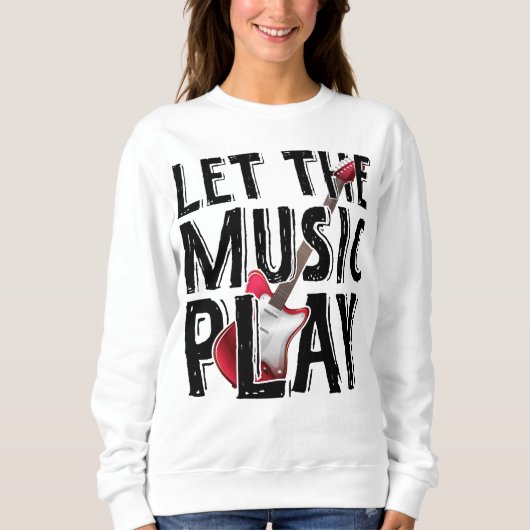 Lass des Musikspiels Electric Guitar Sweatshirt (Vorderseite)
