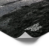 Lass des Weges, den ich dem Matte Footprints Poste Poster (Ecke)