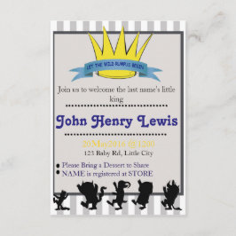 Lass des wilden Rumpus Begin Einladung