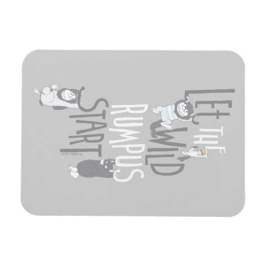 Lass des Wilden Rumpus Start Magnet (Horizontal)