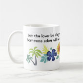 Lass des Zitats "Lover Be Crazy" - Romantische Lie Kaffeetasse (Links)