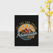 Lass des zweiten Abenteuers Begin Second Grade Tea Karte (Gelbe Blume)