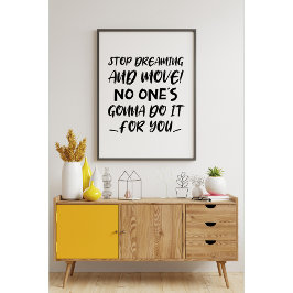 Lass dich bewegen! Motivierend Angebot Poster