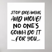 Lass dich bewegen! Motivierend Angebot Poster (Vorne)