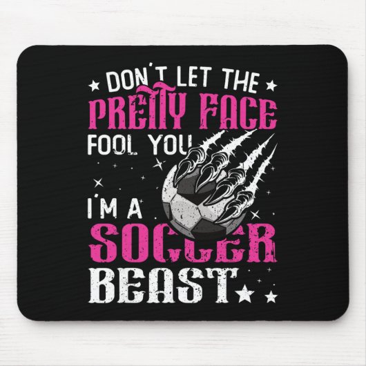Lass dich nicht vom hübschen Gesicht täuschen Frau Mousepad (Vorne)