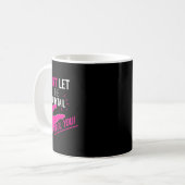 Lass dich nicht vom Pferdeschwanz täuschen Karate- Kaffeetasse (Vorderseite Links)