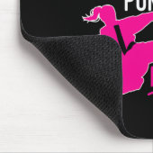 Lass dich nicht vom Pferdeschwanz täuschen Karate- Mousepad (Ecke)