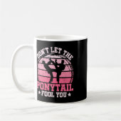 Lass dich nicht vom Pferdeschwanz täuschen Martial Kaffeetasse (Links)