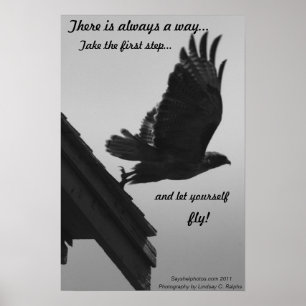 Lass dich selbst Fliegenposter Poster