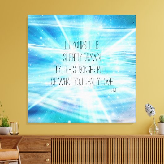 Lass dich selbst Gezeichnet Leinwanddruck (Insitu (Wohnzimmer))