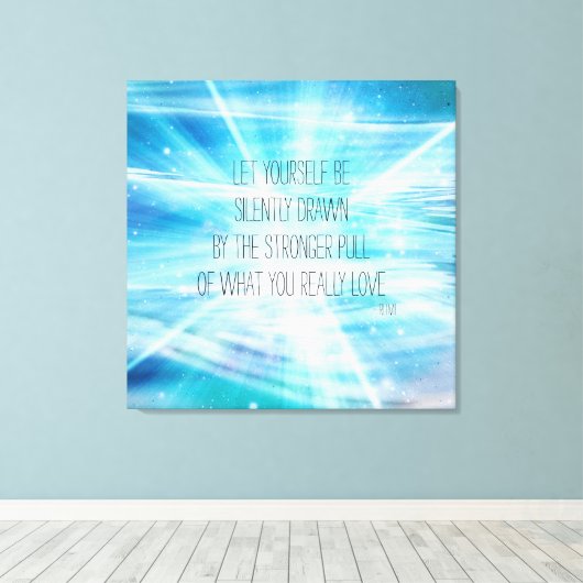 Lass dich selbst Gezeichnet Leinwanddruck (Insitu (Holzboden))