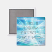 Lass dich selbst Gezeichnet Magnet (Vorderseite/Rückseite)