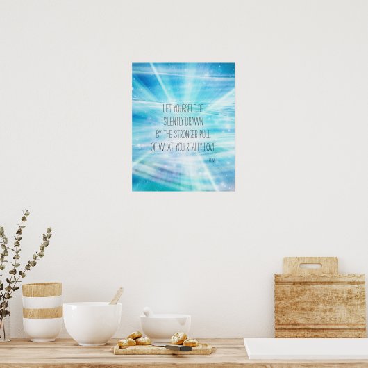 Lass dich selbst Gezeichnet Poster (Küche)