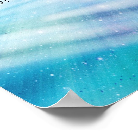 Lass dich selbst Gezeichnet Poster (Ecke)