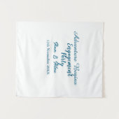 Lass die Abenteuer-Bindungsfeier Name da beginnen Wandteppich (Vorderseite (Horizontal))