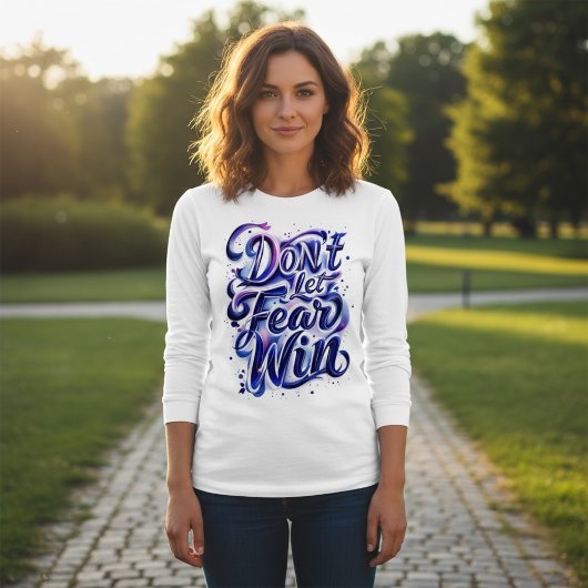 Lass die Angst nicht siegen Tri-Blend Shirt