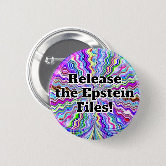 Lass die Epstein-Dateien frei! Button (Vorne & Hinten)
