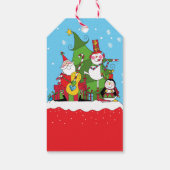 Lass die frohen Begin-Geschenketiketten Geschenkanhänger (Rückseite)