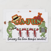 Lass die Good Times Roll! Cajun Style! SRF Einladung (Vorne/Hinten)