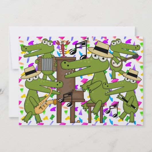 Lass die Good Times Roll! Cajun Style! SRF Einladung (Vorderseite)