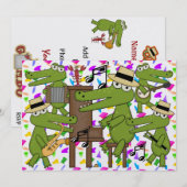 Lass die Good Times Roll! Cajun Style! SRF Einladung (Vorne/Hinten)