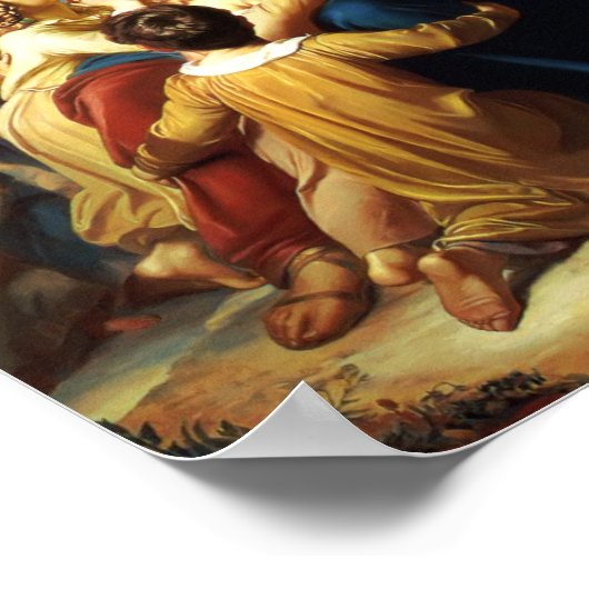 Lass die Kinder von Carl Vogelstein zu mir Poster (Ecke)