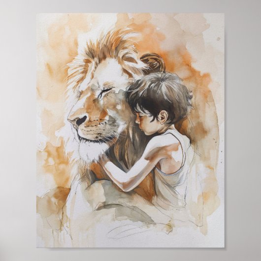 Lass die kleinen Kinder zu mir kommen - Jesus der  Poster (Vorne)