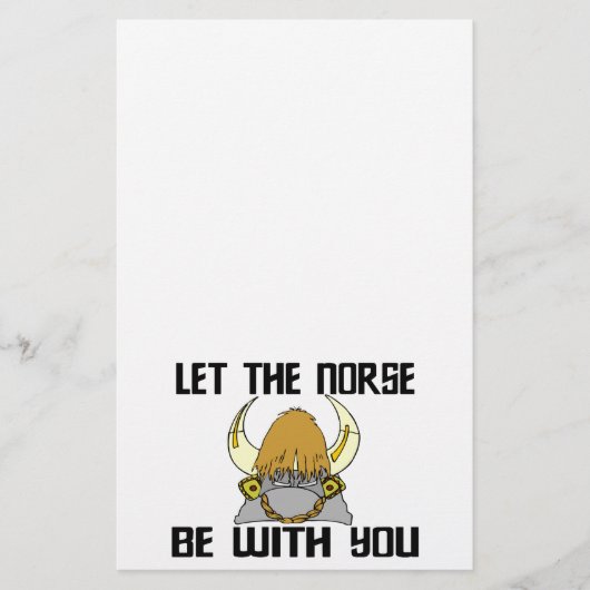 Lass die Norse mit dir Briefpapier (Vorderseite)