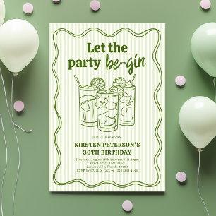Lass die Party Beginnen Erwachsener Geburtstag Einladung