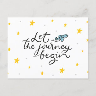 Lass die Reise beginnen - Motiv-Postkarte Postkarte
