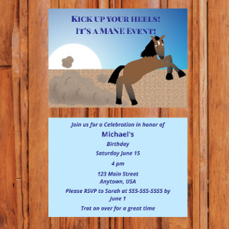 Lass die Sau raus, es ist ein tolles Ereignis Einladung