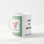 Lass die Schneebecher Kaffeetasse (Vorderseite Links)