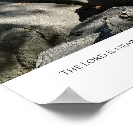 Lass die Schwere weg. Poster (Ecke)