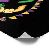 Lass die Shenanigans Begin Mardi Gras Axolotl Poster (Ecke)