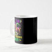 Lass die Shenanigans Begin Mardi Gras Kaffeetasse (Vorderseite Links)