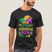 Lass die Shenanigans Begin Mardi Gras Kinder Männe T-Shirt (Vorderseite)