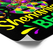 Lass die Shenanigans Begin Mardi Gras Poster (Ecke)